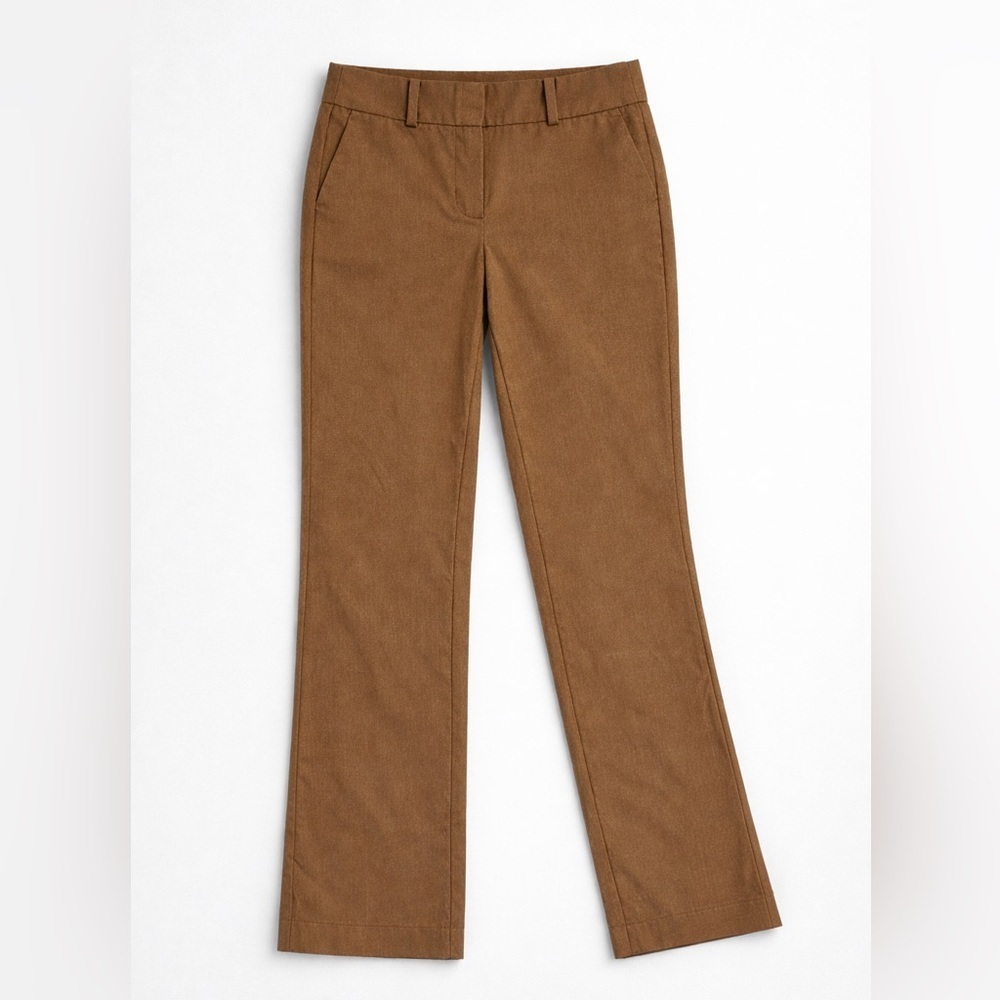 LOFT Outlet Brown Straight Leg Trousers Size 6 Career Work Pants